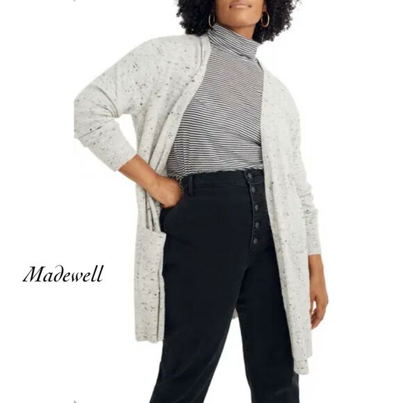 Madewell Gray Donegal Kent Cardigan Sweater Sz XS - Picture 1 of 11